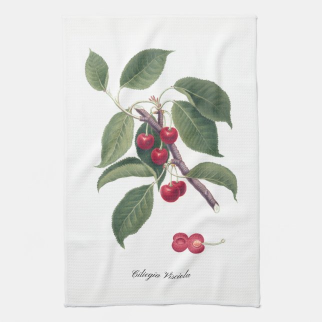 Italian Cherries Kitchen Towel (Vertical)