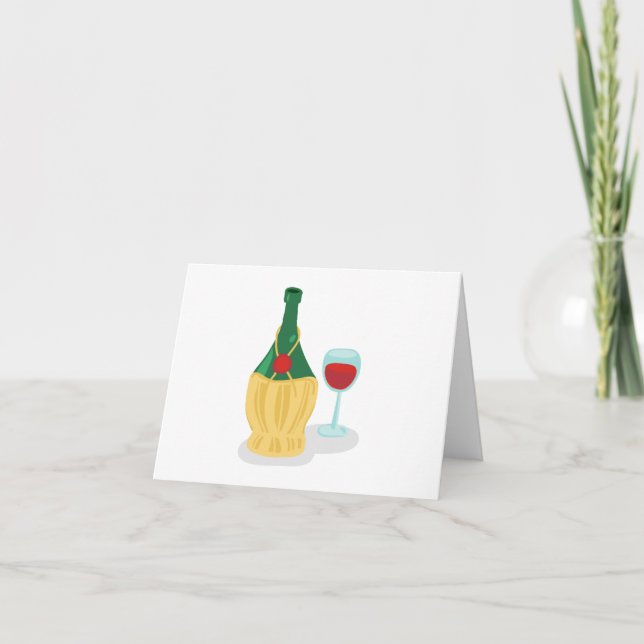 Italian Chianti Thank You Card (Front)