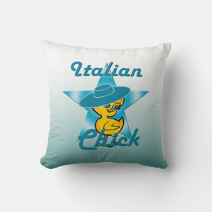 Italian Chick #7 Throw Pillow