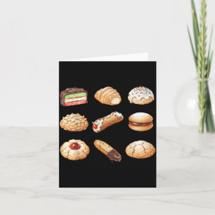 Italian Christmas Cookie Xmas Holiday Men Women Ki Card