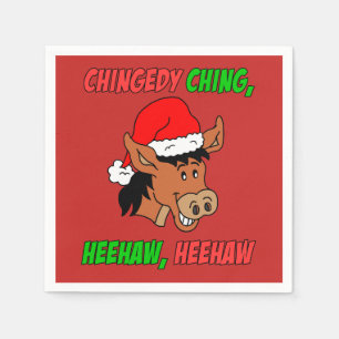 Italian Christmas Donkey Holiday Napkin