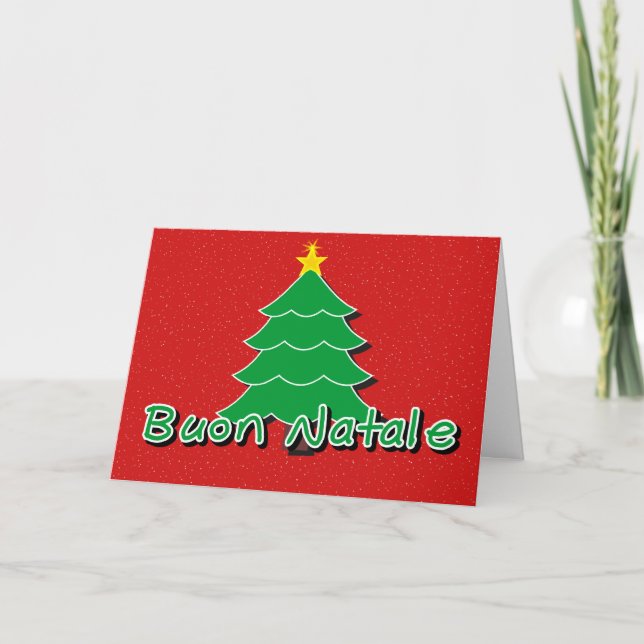 Italian Christmas Holiday Card (Front)