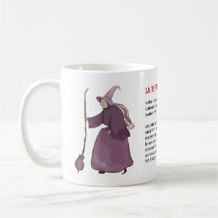Italian Christmas Witch La Befana Dictionary Art Coffee Mug