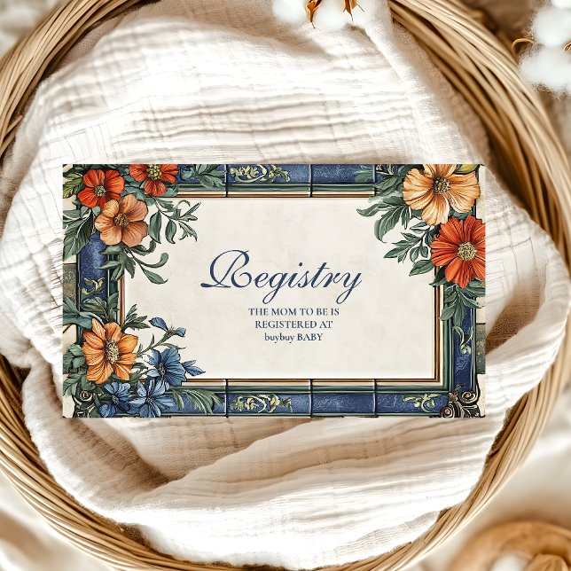 Italian Ciao Baby Shower Registry Enclosure Card (Creator Uploaded)