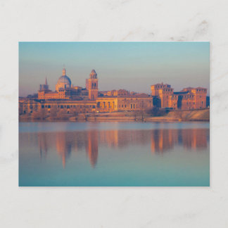 Italian city Mantua skyline Postcard