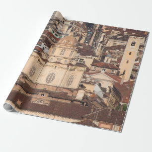 italian city roof viewancient,architecture,buildin wrapping paper