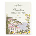 Italian Coast Bridal Shower Welcome