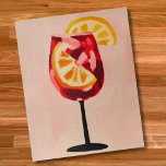 Italian Cocktail Happy Hour Vintage Retro Abstract Jigsaw Puzzle<br><div class="desc">Brighten your day with a splash of Italian cocktail inspired color with this Vintage Retro style artwork. Created in a bold watercolor style, this bright orange drink comes with an orange slice inside the wine glass and on the rim, surrounded by a bright background throughout. Personalize it by adding a...</div>