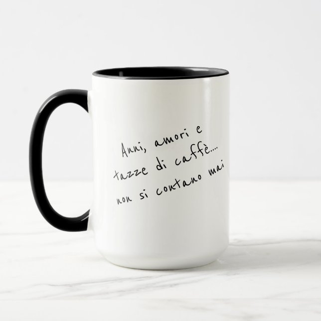 Italian coffee cup - Anni, amori e tazze di caffè (Left)