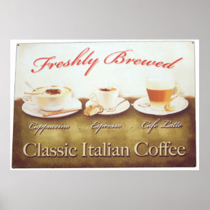 Italian coffee poster