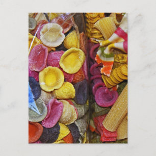 Italian Coloured Pasta Shapes (1) Postcard