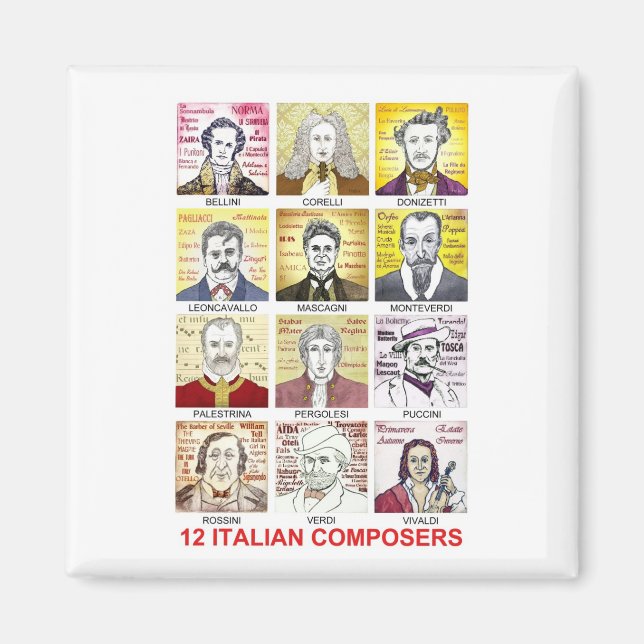 Italian composers magnet (Front)