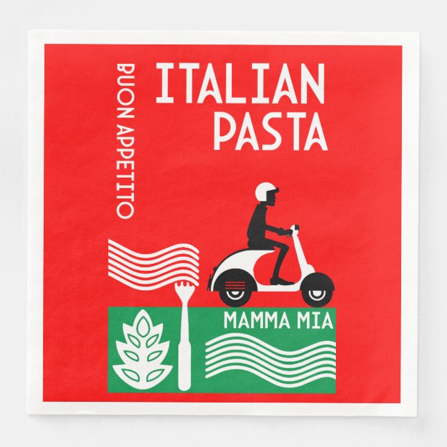 Italian Cook Napkin (Front)