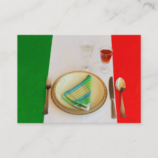 ITALIAN COOKING BUSINESS CARDS