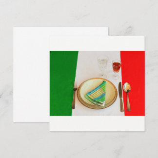 italian cooking   invitation card
