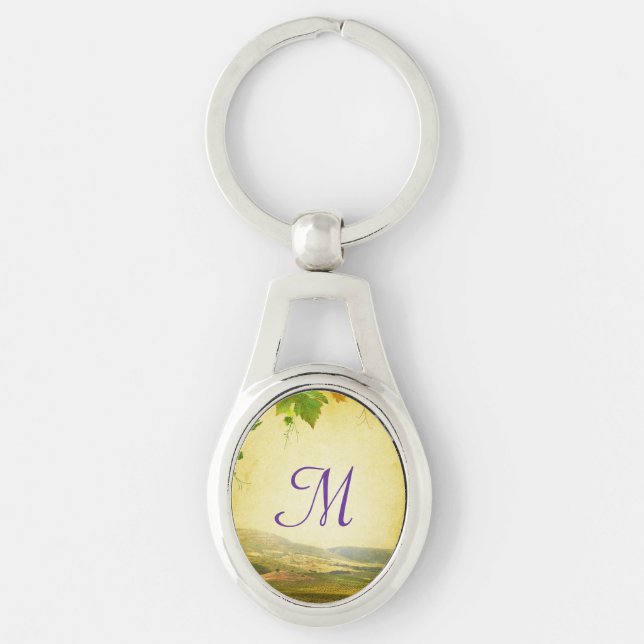Italian Countryside Winery Key Chain (Front)