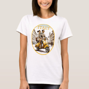 Italian couple on scooter T-Shirt