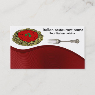 Italian cuisine business card