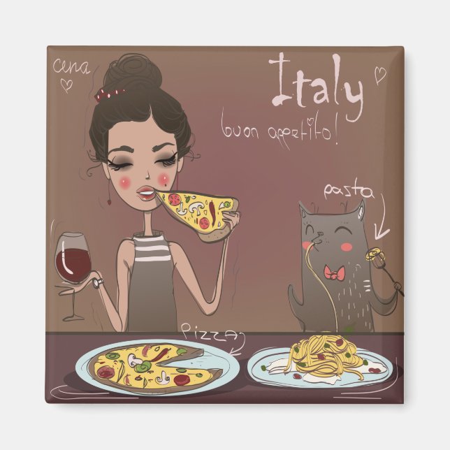 Italian Cuisine Magnet (Front)