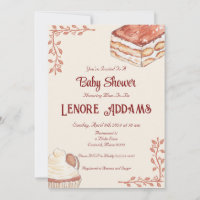 Italian Dessert Baby Shower European Cafe