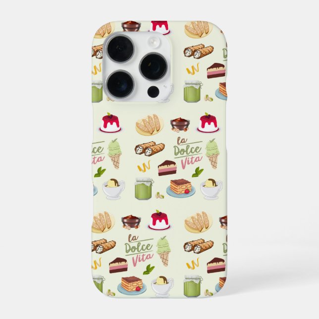  Italian Desserts Sweets iPhone Case (Back)