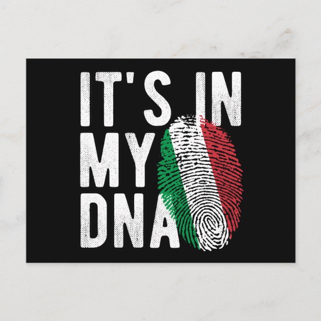Italian DNA Family Reunion Invitation Postcard (Front)
