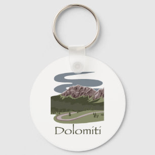 Italian Dolomites Hiking Design Travel The Alps Ap Keychain