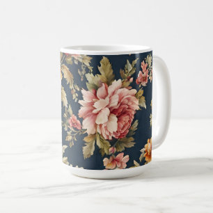 Italian Exquisite Beautiful Floral Pattern Coffee Mug