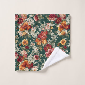 Italian Exquisite, Delicate Flowers with Greenery Bath Towel Set