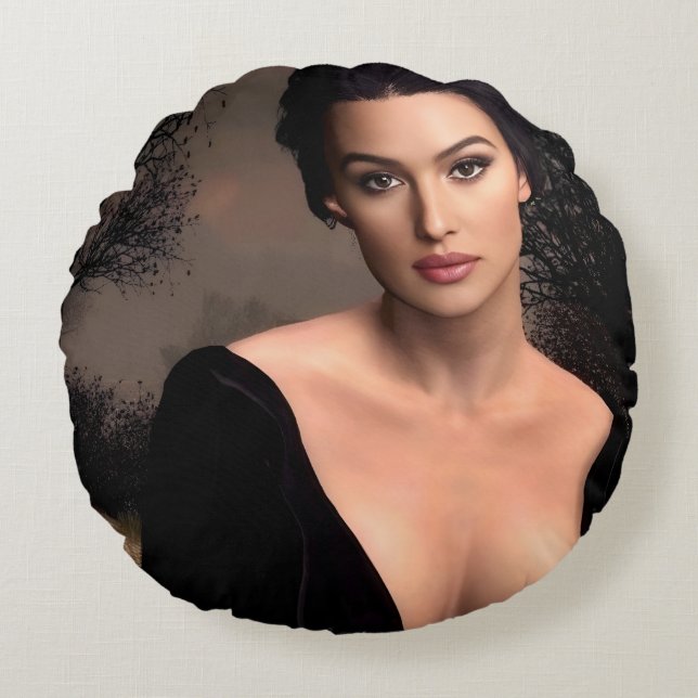 Italian Fall round cushion (Front)