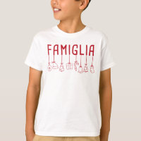 Italian Famiglia - Matching Family Christmas  T-Sh