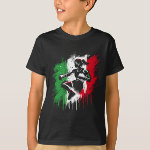 Italian Female Boxer - Italy Kickboxing Girl  T-Shirt