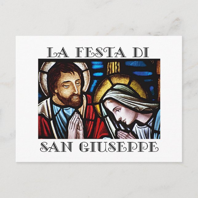Italian Festa di San Giuseppe- Feast of St. Jos Postcard (Front)