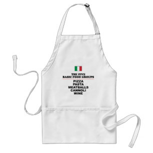 Italian Five Basic Food Groups Standard Apron