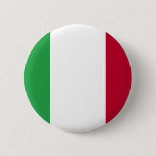 ITALIAN FLAG 2 INCH ROUND BUTTON