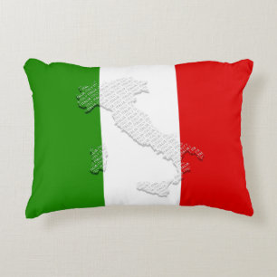 Italian flag accent pillow