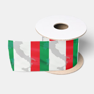 italian flag and Italy Satin Ribbon