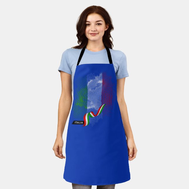 Italian flag apron (Worn)