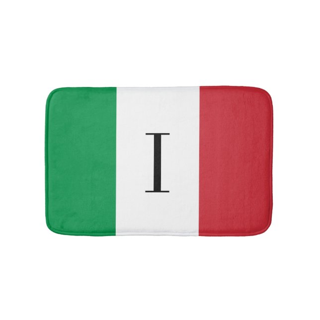Italian flag bath mat | Italy bathroom rug (Front)
