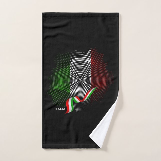 Italian flag bath towel set (Hand Towel)