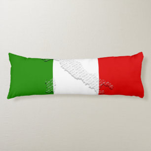 Italian flag body pillow