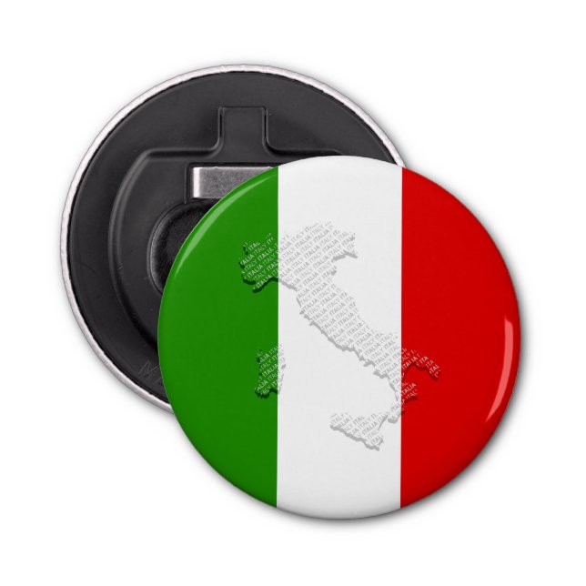 Italian flag bottle opener (Front)