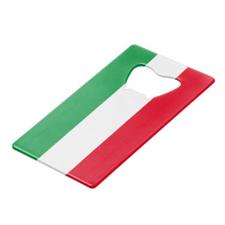 Italian Flag Bottle Opener Credit Card Bottle Opener
