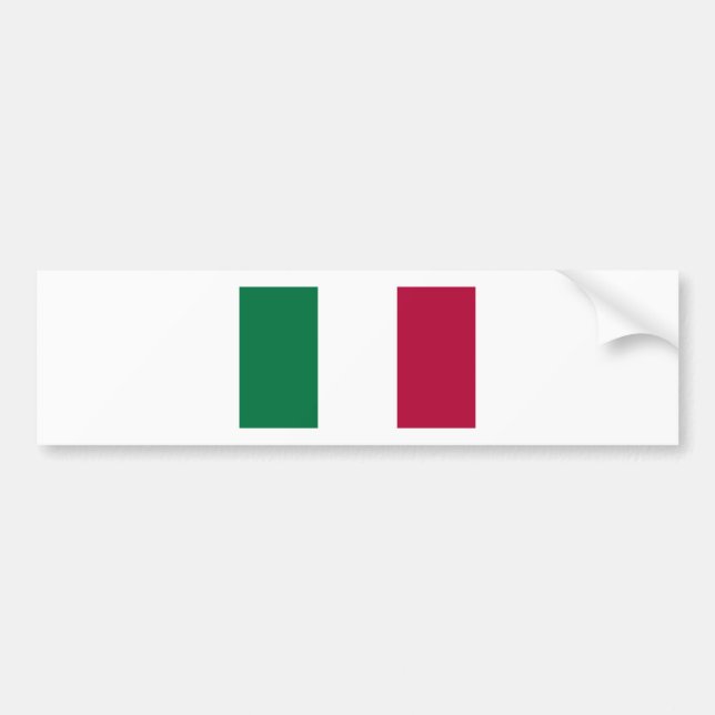 Italian Flag Bumper Sticker (Front)