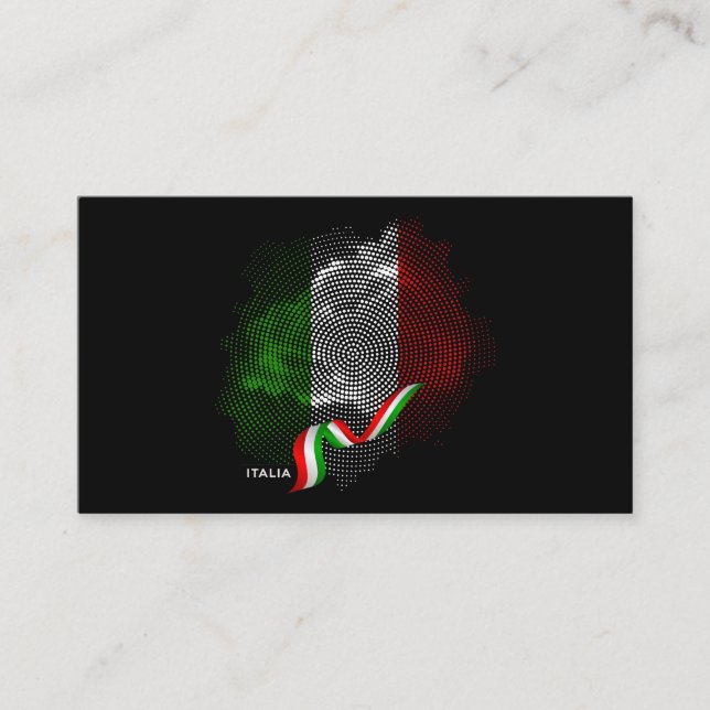 Italian flag business card (Front)