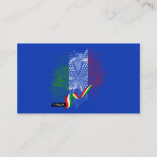 Italian flag business card