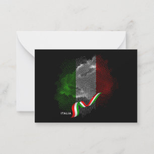 Italian flag card