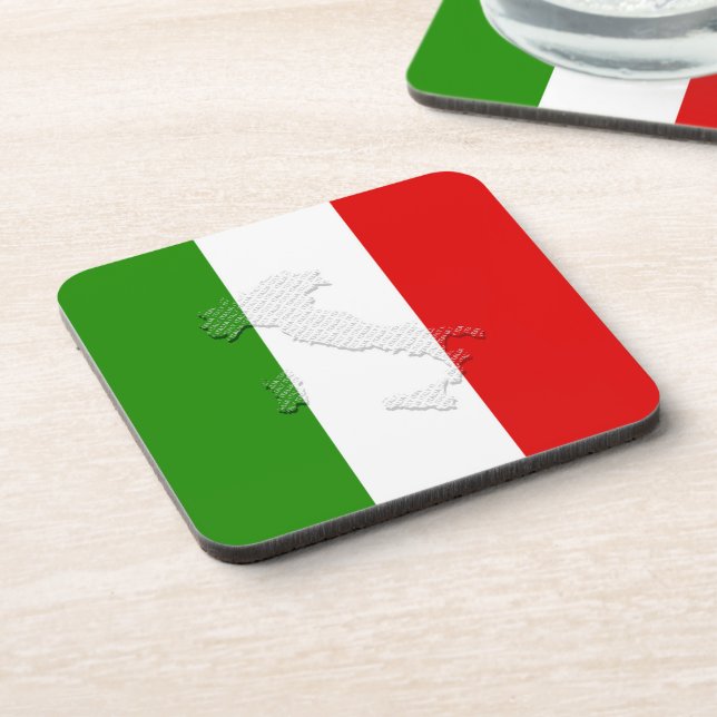 Italian flag coaster (Left Side)