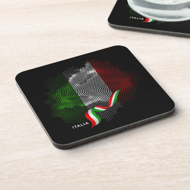 Italian flag coaster (Left Side)