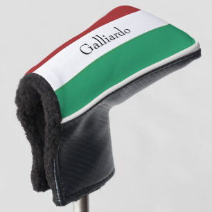 Italian Flag Colors Surname Name Custom Golf Head Cover